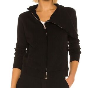 Frank & Eileen Tee Lab Black Moto Zip-up, Medium (M)